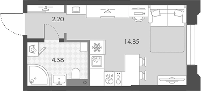Купить Студию в ЖК Цивилизация на Неве в Санкт-Петербурге. Вариант № 7851397, 0, площадь -  квм, цена 7239911 рублей