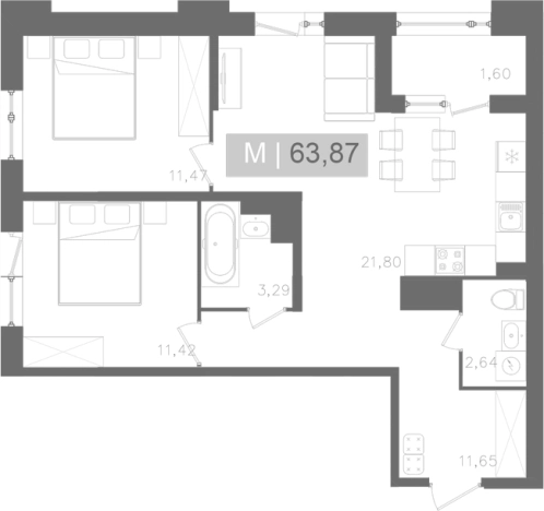 Купить трехкомнатную квартиру у метро Звёздная в Санкт-Петербурге. Вариант № 5564304, 0, площадь -  квм, цена 22747699 рублей