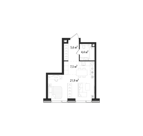 Купить Студию в Москве. Вариант № 10614503, 0, площадь - квм, цена 23670504 рублей