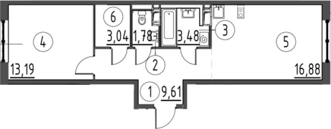 Купить квартиру в ЖК Квартал Торики в Ленинградской области. Вариант № 6712520, 0, площадь -  квм, цена 8442816 рублей