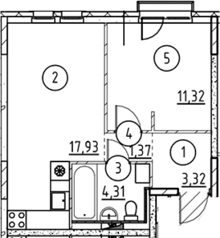 Купить двухкомнатную квартиру у метро Пролетарская в Ленинградской области. Вариант № 6897883, 0, площадь -  квм, цена 6106039 рублей