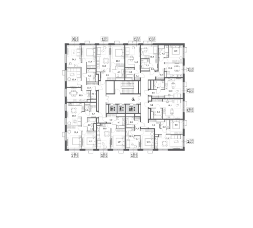 Купить квартиру у метро Бульвар Рокоссовского в Москве. Вариант № 866512, 0, площадь - квм, цена 16938004.0000 рублей