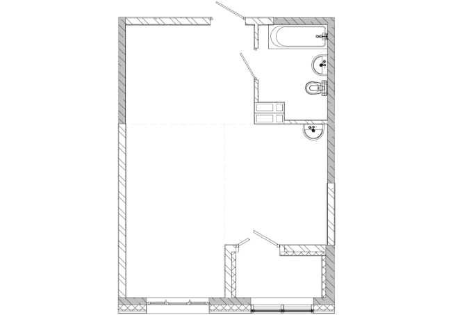 . Вариант № 4136700, 0, площадь - 43.3 квм, цена 7794000 рублей