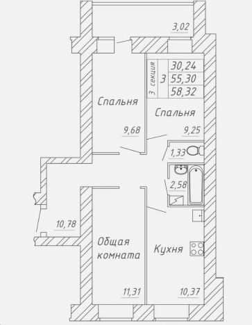 Купить квартиру в новостройках в Вологде. Вариант № 10620153, 0, площадь -  квм, цена 4990000 рублей