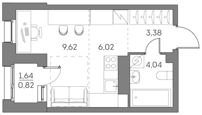 Купить Студию в новостройках у метро Нижегородская в Москве. Вариант № 842125, 0, площадь -  квм, цена 12499273 рублей