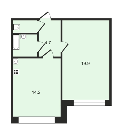 Купить однокомнатную квартиру в районе Красногвардейский в Санкт-Петербурге. Вариант № 172267, 3, площадь -  квм, цена 5700000 рублей