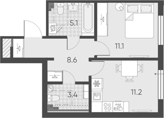 Купить двухкомнатную квартиру в новостройках в ЖК Пулково Lake в Санкт-Петербурге. Вариант № 7597245, 0, площадь -  квм, цена 9337918 рублей