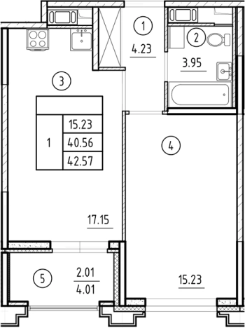 Купить квартиру в новостройках у метро Горный институт в Санкт-Петербурге. Вариант № 6231628, 0, площадь -  квм, цена 18730800 рублей