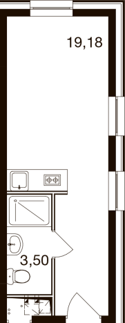 Купить Студию в Одинцове. Вариант № 158611, 0, площадь -  квм, цена 4560000 рублей