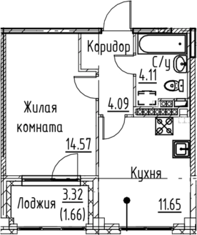 Купить однокомнатную квартиру в ЖК Кронфорт в Санкт-Петербурге. Вариант № 6830748, 0, площадь -  квм, цена 10487120 рублей
