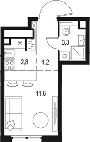 Купить квартиру у метро Нижегородская в Москве. Вариант № 3569360, 0, площадь -  квм, цена 9604201 рублей
