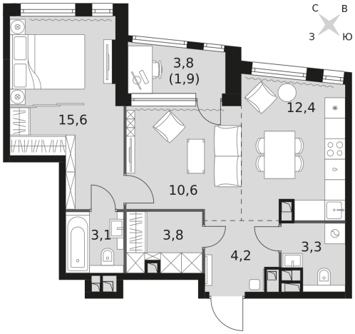 Купить квартиру на улице Варшавское шоссе в Москве. Вариант № 131870, 0, площадь - квм, цена 36437130 рублей