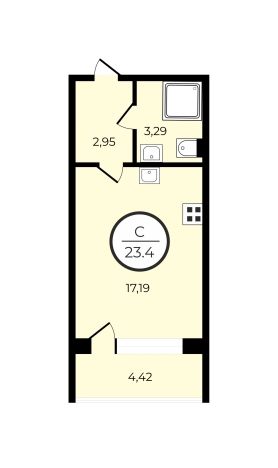 Купить Студию в Ленинградской области. Вариант № 9452521, 8, площадь -  квм, цена 5050000 рублей
