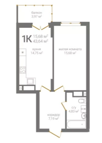 Купить квартиру в новостройках в ЖК Тимирязевский, 2 очередь в Нижнем Новгороде. Вариант № 98626, 0, площадь -  квм, цена 11259120 рублей