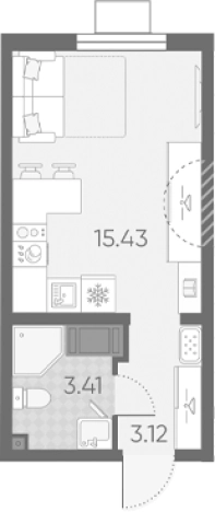 Купить Студию в новостройках в ЖК Морская миля в Санкт-Петербурге. Вариант № 6890208, 0, площадь - квм, цена 7129445 рублей