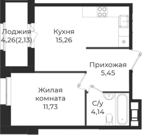 Купить двухкомнатную квартиру в ЖК Новатория в Ленинградской области. Вариант № 6910003, 0, площадь -  квм, цена 5783274 рублей
