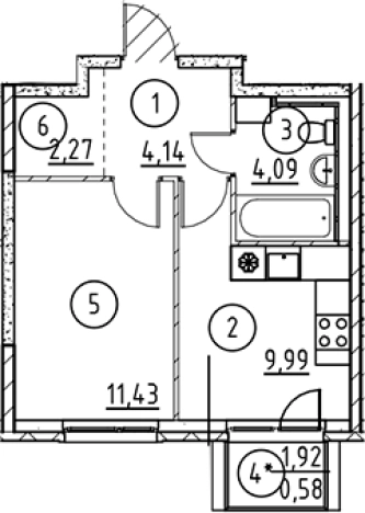 Купить квартиру в новостройках у метро Пролетарская в Ленинградской области. Вариант № 6897892, 0, площадь -  квм, цена 5649312 рублей