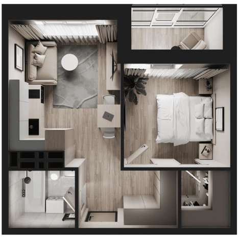 . Вариант № 6058819, 2, площадь - 36.35 квм, цена 7250000 рублей