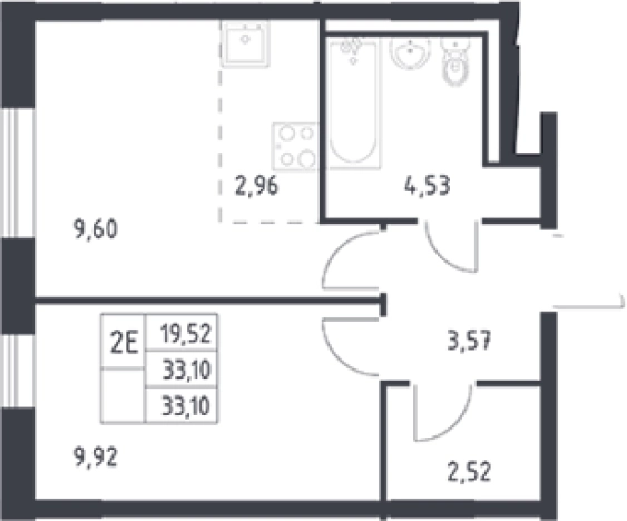 Купить однокомнатную квартиру у метро Проспект Ветеранов в Ленинградской области. Вариант № 6709483, 0, площадь -  квм, цена 5073516 рублей
