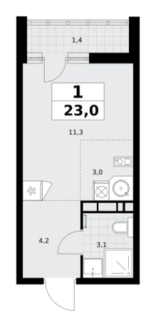 Купить квартиру в ЖК Родные кварталы в Москве. Вариант № 252643, 0, площадь -  квм, цена 9557190 рублей