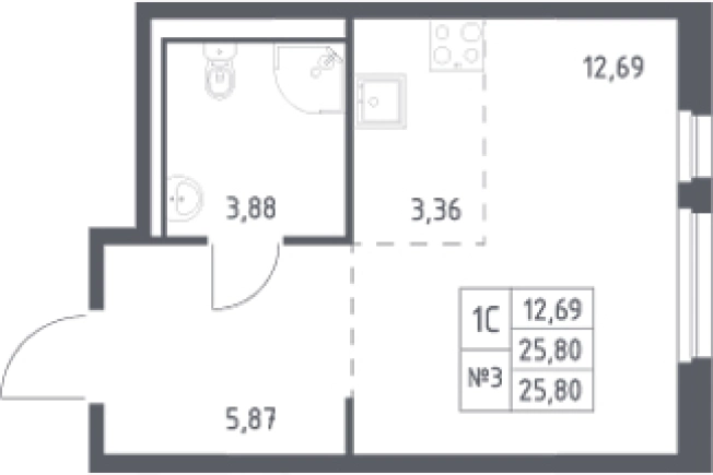 Купить квартиру в новостройках у метро Пролетарская в Ленинградской области. Вариант № 6900175, 0, площадь -  квм, цена 4753020 рублей