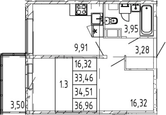 Купить однокомнатную квартиру в новостройках у метро Садовая в Санкт-Петербурге. Вариант № 82488, 0, площадь -  квм, цена 6889888 рублей