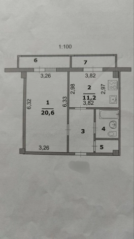Купить однокомнатную квартиру в Микрорайоне Солнечный в Белгороде. Вариант № 4971393, 7, площадь -  квм, цена 4900000 рублей