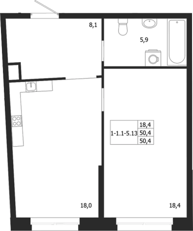 Купить однокомнатную квартиру в ЖК ЛДМ в Санкт-Петербурге. Вариант № 6851526, 0, площадь -  квм, цена 35195609 рублей