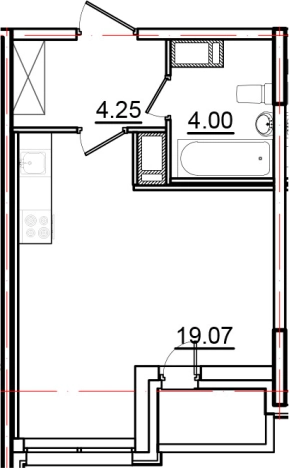 Купить Студию на улице Вадима Шефнера в Санкт-Петербурге. Вариант № 6473189, 0, площадь -  квм, цена 6936000 рублей