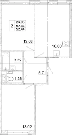 Купить квартиру в новостройках у метро Купчино в Санкт-Петербурге. Вариант № 8999546, 0, площадь -  квм, цена 9439200 рублей