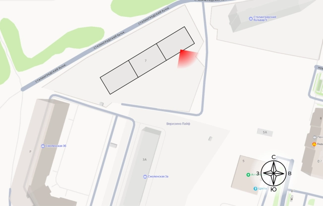 Купить трехкомнатную квартиру в ЖК "Сталинградский бульвар, 7" в смарт-квартале VERIZINO life в Владимире. Вариант № 146371, 1, площадь -  квм, цена 8188050 рублей