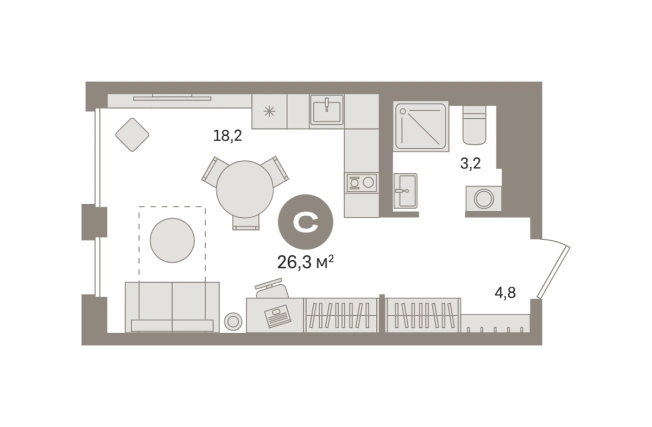 Купить Студию в ЖК Квартал Герцена в Москве. Вариант № 8879012, 0, площадь -  квм, цена 9780000 рублей