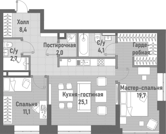 Купить квартиру на улице Рубцовско-Дворцовая в Москве. Вариант № 203603, 0, площадь - квм, цена 57868358.0000 рублей