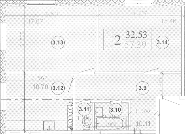 Купить квартиру в новостройках в Гатчине. Вариант № 5550619, 0, площадь -  квм, цена 9781716 рублей
