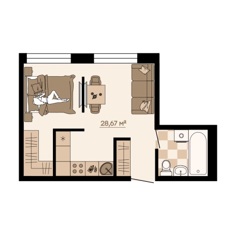 Купить однокомнатную квартиру в новостройках на улице Грязелечебница в Владивостоке. Вариант № 9917061, 0, площадь -  квм, цена 4587200 рублей