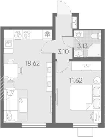 Купить квартиру на вторичке в ЖК Морская миля в Санкт-Петербурге. Вариант № 6889778, 0, площадь - квм, цена 10039169 рублей