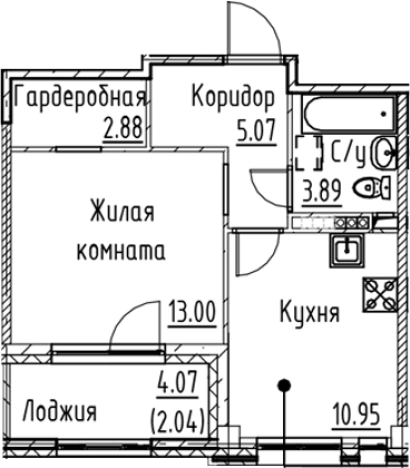 Купить однокомнатную квартиру в ЖК Кронфорт в Санкт-Петербурге. Вариант № 6830750, 0, площадь -  квм, цена 10606800 рублей