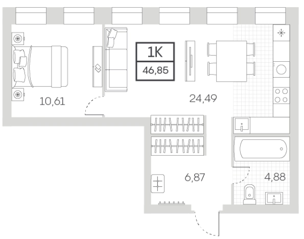 Купить квартиру у метро Тульская в Москве. Вариант № 78515, 0, площадь -  квм, цена 24362000 рублей