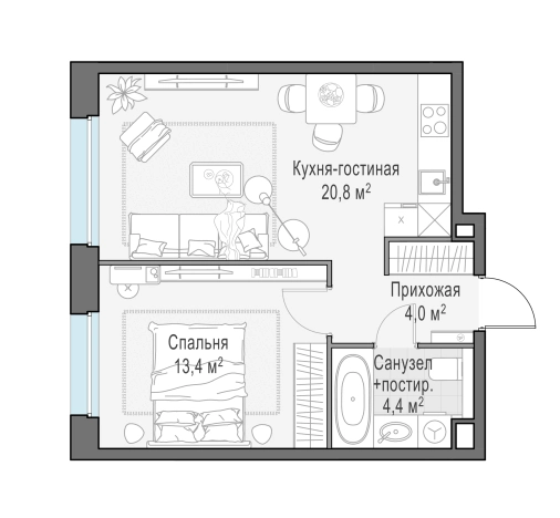 Купить квартиру в Мытищах. Вариант № 166220, 0, площадь -  квм, цена 8640000 рублей