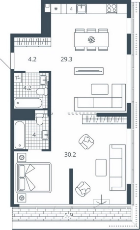 Купить двухкомнатную квартиру в ЖК Жилой комплекс "Scala city" в Пензе. Вариант № 9678586, 0, площадь -  квм, цена 10190400 рублей