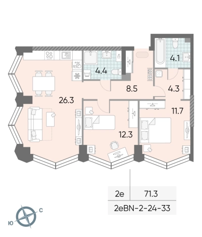 Купить квартиру в ЖК ЗилАрт в Москве. Вариант № 8907135, 0, площадь -  квм, цена 40837146 рублей