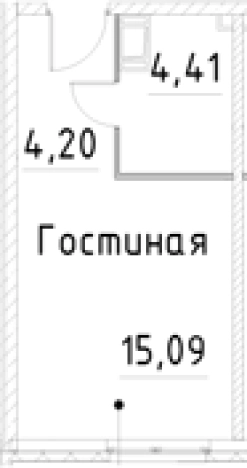 Купить Студию в новостройках на улице проспект Большевиков в Санкт-Петербурге. Вариант № 7596396, 0, площадь -  квм, цена 5144609 рублей