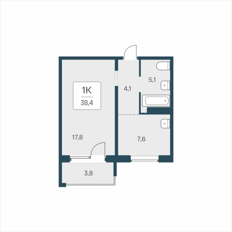 Купить однокомнатную квартиру в ЖК Цветной Бульвар в Новосибирске. Вариант № 9875200, 0, площадь -  квм, цена 5950000 рублей