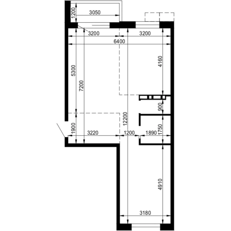 . Вариант № 9801031, 1, площадь - 60.5 квм, цена 9982500 рублей