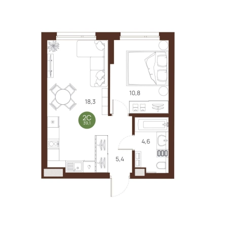 Купить квартиру на улице Ясный Берег в Новосибирске. Вариант № 9935266, 0, площадь -  квм, цена 7102000 рублей