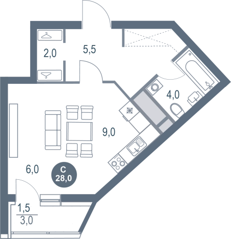 Купить квартиру в новостройках в Котельниках. Вариант № 8891962, 0, площадь -  квм, цена 5821564 рублей