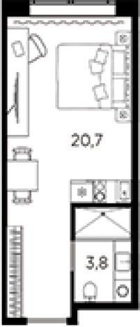 Купить Студию на улице проспект Стачек в Санкт-Петербурге. Вариант № 6228656, 0, площадь -  квм, цена 5098789 рублей