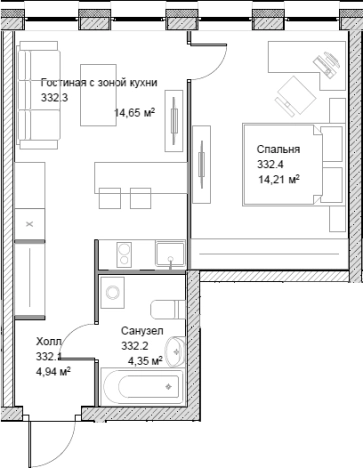 Купить квартиру у метро Тульская в Москве. Вариант № 81775, 0, площадь -  квм, цена 23653000 рублей