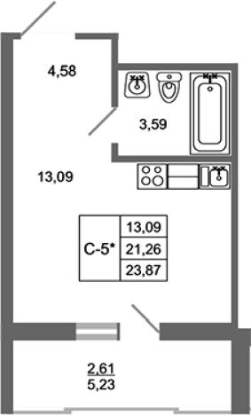 Купить квартиру в ЖК Стороны Света 2 в Ленинградской области. Вариант № 7790922, 0, площадь -  квм, цена 3843070 рублей