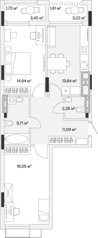 Купить квартиру в новостройках на улице Весенняя в Калининграде. Вариант № 100793, 0, площадь -  квм, цена 10545552 рублей